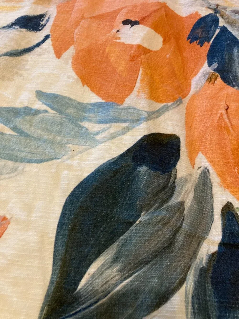 Like new Anthropologie Bryony king duvet, pristine condition, cotton slub, boho